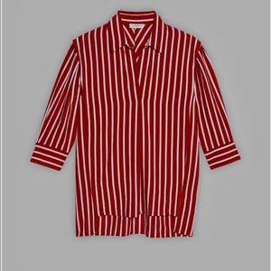 Sandro red striped shirt.